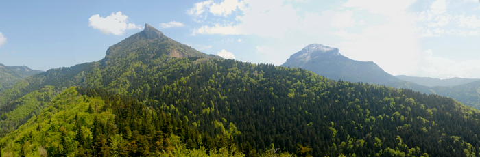 Cime Pin�a et Chamchaude dans le massif de la Chartreuse
